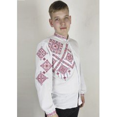 Мужская черная вышиванка с коротким рукавом Мужская черная вышиванка с коротким рукавом