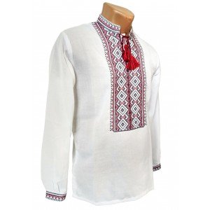 Чоловіча сорочка-вишиванка з довгим рукавом в етно стилі Чоловіча сорочка-вишиванка з довгим рукавом в етно стилі
